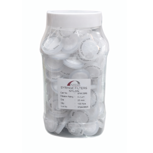 Axiva 25mm 22um nylon syringe filter non sterile SFNY25RB