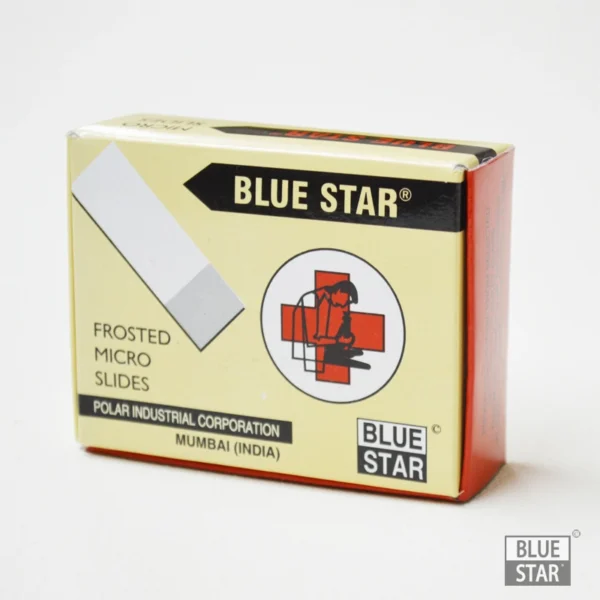 Micro Glass Slide blue star
