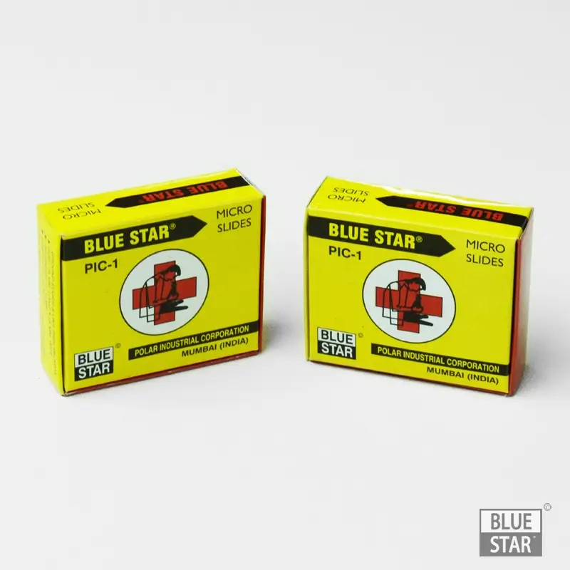 Micro Glass Coverslips blue star