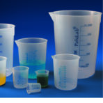 Polylab Plastic Beaker | Printed Graduation | Polypropylene (PP), Autoclavable | Laboratory Measuring Beaker