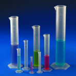 measuring cylinder plastic polylab