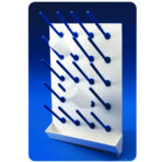 Laboratory Draining Rack | Polylab | ABS/PC | Peg Draining Rack with Water Collection Tray