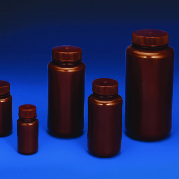 Reagent Bottle (Wide Mouth) AMBER | Polylab