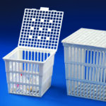 Test Tube Basket with Cover | Polylab